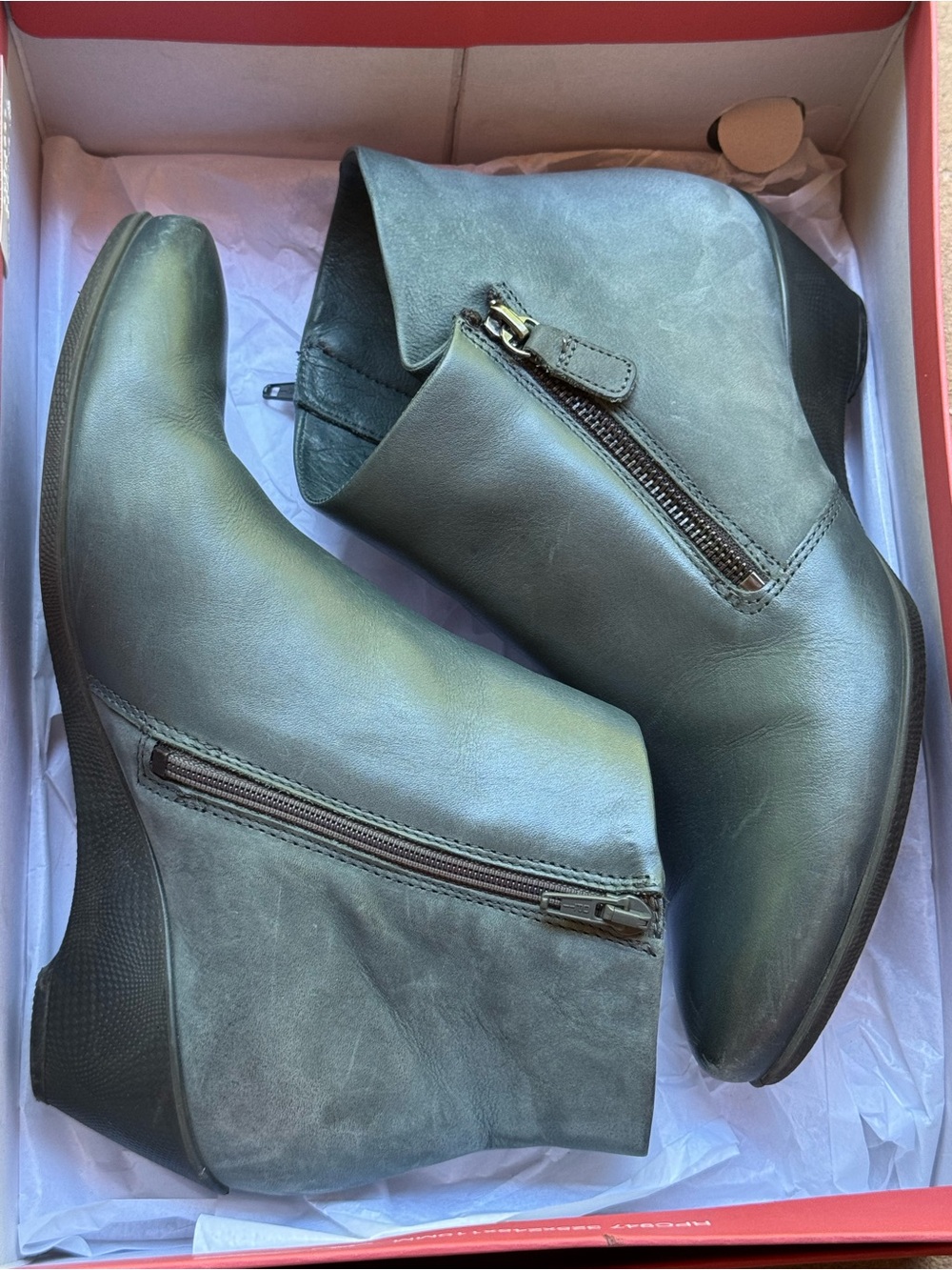 Ecco Leather Booties